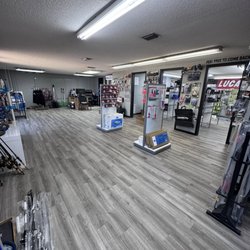 Inside our shop.