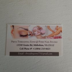 Priya Threading Zone At Posh Nails Salon