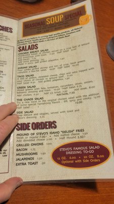 Menu photo 2 Stevo's Heyburn, ID