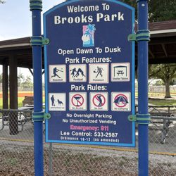 Brooks Park - Official sign