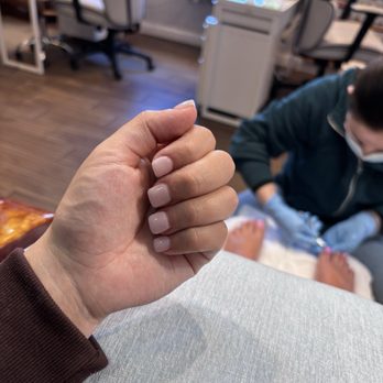 La Belle Nails And Salon - Short square round sheer lavender (gel) - Nail Salons Near Me - El Cerrito, California La Belle Nails And Salon - Short square round sheer lavender (gel) - Nail Salons Near Me - El Cerrito, California
