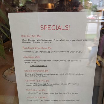 Hat Yai - Specials Menu - Thai Near Me - Portland, Oregon Hat Yai - Specials Menu - Thai Near Me - Portland, Oregon