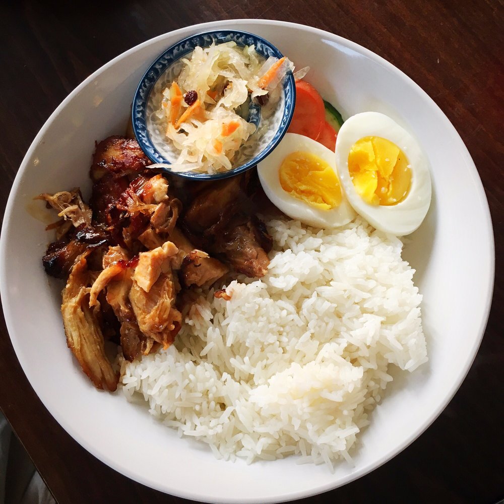 Karenderya - Adobo pork belly rice bowl - Filipino Near Me - Nyack, New York Karenderya - Adobo pork belly rice bowl - Filipino Near Me - Nyack, New York