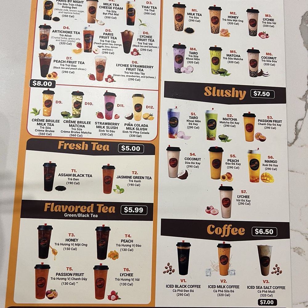 Paris Banh Mi - Drink Menu - Vietnamese Near Me - Avondale, Arizona Paris Banh Mi - Drink Menu - Vietnamese Near Me - Avondale, Arizona