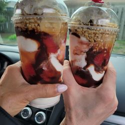 Creamery Ice Cream - Upsidedown banana split.