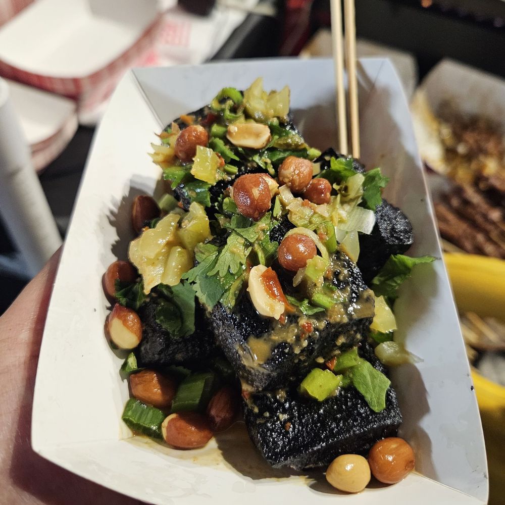 STC Rowland Legacy - First time trying black stinky tofu. Different toppings and flavor profile but it seems less stinky than the white version? - Shopping Centers Near Me - Rowland Heights, California STC Rowland Legacy - First time trying black stinky tofu. Different toppings and flavor profile but it seems less stinky than the white version? - Shopping Centers Near Me - Rowland Heights, California