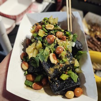 STC Rowland Legacy - First time trying black stinky tofu. Different toppings and flavor profile but it seems less stinky than the white version? - Shopping Centers Near Me - Rowland Heights, California STC Rowland Legacy - First time trying black stinky tofu. Different toppings and flavor profile but it seems less stinky than the white version? - Shopping Centers Near Me - Rowland Heights, California