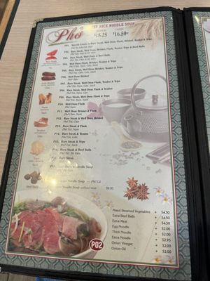 Menu photo 1 Pho LA San Jose, CA
