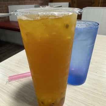 Chuan House - Passion fruit green tea with Lychee Jelly - Noodles Near Me - Seattle, Washington