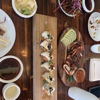 KA Sushi - Deep sea roll Brussels sprouts and grilled squid - Japanese Near Me - Houston, Texas KA Sushi - Deep sea roll Brussels sprouts and grilled squid - Japanese Near Me - Houston, Texas