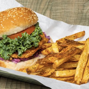 Pigeon Peas - Fresh Salmon Burger and Hand Cut Cajun Fries - Caribbean Near Me - Bloomfield, New Jersey Pigeon Peas - Fresh Salmon Burger and Hand Cut Cajun Fries - Caribbean Near Me - Bloomfield, New Jersey