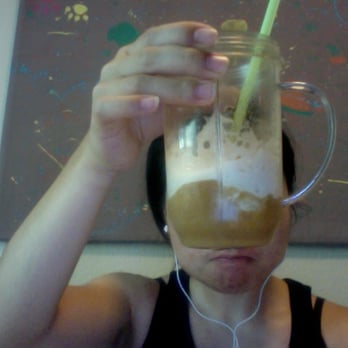 Dutch Bros Coffee - Their supposed "blended" Kicker, non-dairy and w/ coconut milk. Please explain to me why this is 1/2 foamy and 1/2 liquid..? - Coffee & Tea Near Me - Davis, California Dutch Bros Coffee - Their supposed "blended" Kicker, non-dairy and w/ coconut milk. Please explain to me why this is 1/2 foamy and 1/2 liquid..? - Coffee & Tea Near Me - Davis, California
