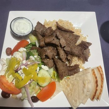 Spiro's Mediterranean Cuisine - Lamb-Beef Gyro Platter - Mediterranean Near Me - La Jolla, California Spiro's Mediterranean Cuisine - Lamb-Beef Gyro Platter - Mediterranean Near Me - La Jolla, California