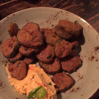 The Porter - Friend (sweet) pickles with pimento cheese dip - Pubs Near Me - Atlanta, Georgia The Porter - Friend (sweet) pickles with pimento cheese dip - Pubs Near Me - Atlanta, Georgia