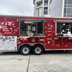 A & M's Red Food Truck