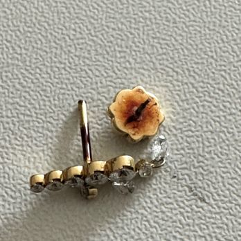 Maria Tash - earring with flatback which is totally rusted/discolored - Jewelry Near Me - Los Angeles, California Maria Tash - earring with flatback which is totally rusted/discolored - Jewelry Near Me - Los Angeles, California