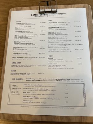 Menu photo 2 Lamplighter Cambridge Crossing Cambridge, MA