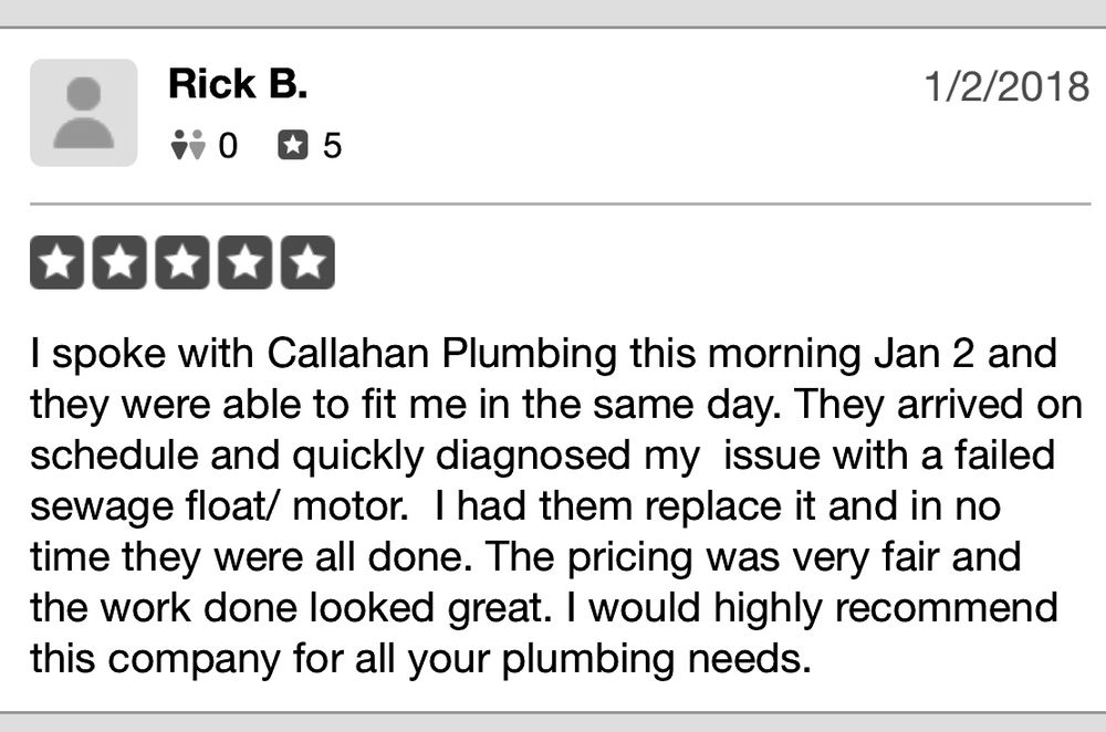 Slide of Callahan Plumbing & Irrigation