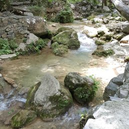 One of the many creek beds with little waterfall. One of the many creek beds with little waterfall.