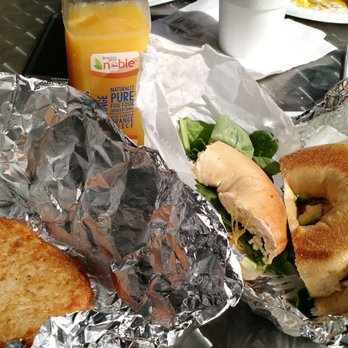 Sandy Bottom Bagels - Bagel with spinach, avocado, and a hash brown - Breakfast & Brunch Near Me - Saint Simons Island, Georgia Sandy Bottom Bagels - Bagel with spinach, avocado, and a hash brown - Breakfast & Brunch Near Me - Saint Simons Island, Georgia
