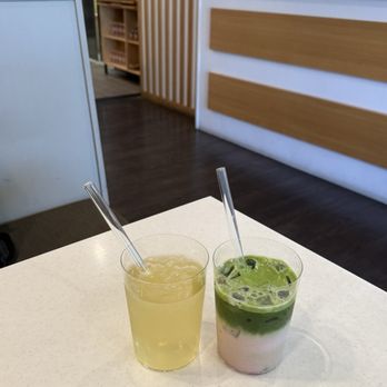 The Orange Tabby - genmaicha tea, strawberry matcha latte - Coffee & Tea Near Me - San Jose, California The Orange Tabby - genmaicha tea, strawberry matcha latte - Coffee & Tea Near Me - San Jose, California