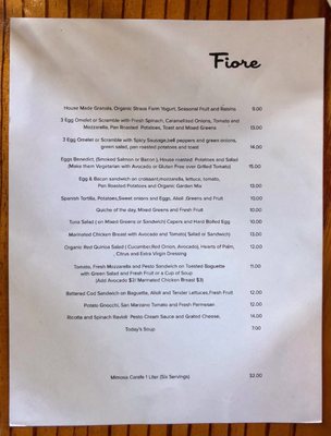 Menu photo 4 Fiore Caffe San Francisco, CA