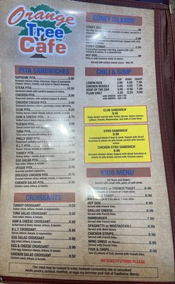 Menu photo 3 Orange Tree Cafe Sterling Heights, MI Menu photo 3 Orange Tree Cafe Sterling Heights, MI