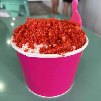 Krazy Antojitos - Hot Cheetos elote corn in a cup - Desserts Near Me - Sacramento, California