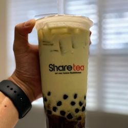 Sharetea - Match Red Bean milk tea
