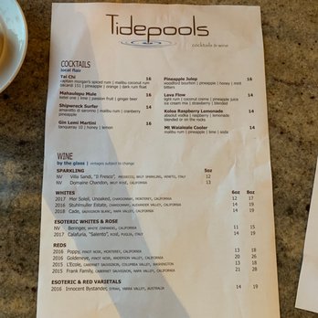 Tidepools - Cocktail menu. Thanksgiving 2020 - Hawaiian Near Me - Poipu, Hawaii Tidepools - Cocktail menu. Thanksgiving 2020 - Hawaiian Near Me - Poipu, Hawaii