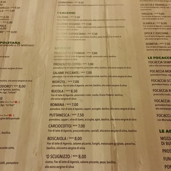 O Scugnizzo - Part of their manu - Italian Near Me - Arezzo, Arkansas