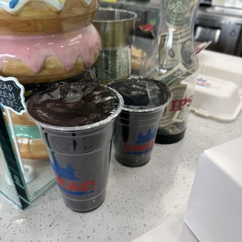 Knead Donuts & Tea - drink sizes - Donuts Near Me - Signal Hill, California