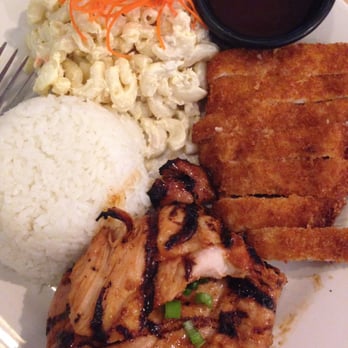 Island Style Cafe - Island Bbq chicken and chicken katsu with Mac salad and rice...so good. - Hawaiian Near Me - Santee, California