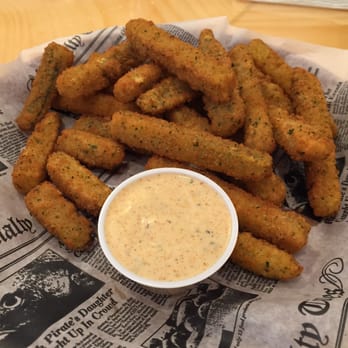 Thirsty Beaver - Menu says zucchini coins - in which country are they shaped like this? Still good though. - Burgers Near Me - Smithfield, Rhode Island