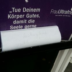 Frau Ultrafrisch - Vorübergehend geschlossen.