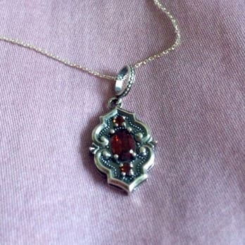 Barnes Jewelry - Garnet stones they set for me - Jewelry Near Me - Helena, Montana Barnes Jewelry - Garnet stones they set for me - Jewelry Near Me - Helena, Montana