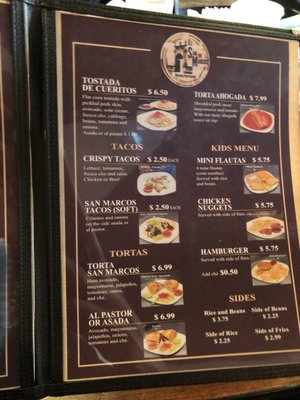 Menu photo 7 El San Marcos Mexican Restaurant Visalia, CA Menu photo 7 El San Marcos Mexican Restaurant Visalia, CA