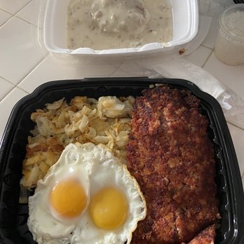 Stacks On Route 66 - Corned beef hash, egg up and biscuits with gravy instead of toast. - American Near Me - Glendora, California Stacks On Route 66 - Corned beef hash, egg up and biscuits with gravy instead of toast. - American Near Me - Glendora, California