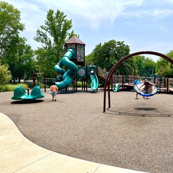 Humiston Riverside Park - Playground next to splash pad. - Parks Near Me - Pontiac, Illinois Humiston Riverside Park - Playground next to splash pad. - Parks Near Me - Pontiac, Illinois