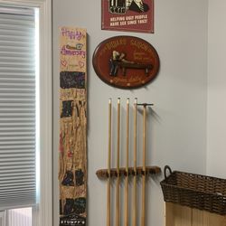 Stumpy's Hatchet House - Section of the "target" they gifted us for our anniversary- and custom signed and decorated!