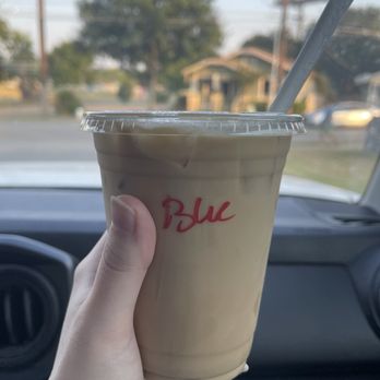 Summer Moon Coffee - 16oz Iced Blue Moon Latte - Coffee & Tea Near Me - San Antonio, Texas