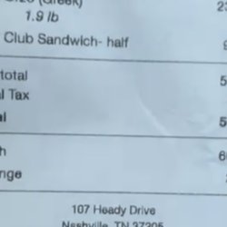 Party Time Services - Receipt