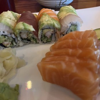 Bluefin Hibachi & Sushi - Rainbow Roll and Salmon Sashimi - Asian Fusion Near Me - Gainesville, Georgia Bluefin Hibachi & Sushi - Rainbow Roll and Salmon Sashimi - Asian Fusion Near Me - Gainesville, Georgia
