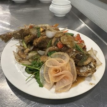 Veranda Kitchen & Bar - Red snapper in ginger sauce - Vietnamese Near Me - Coral Springs, Florida Veranda Kitchen & Bar - Red snapper in ginger sauce - Vietnamese Near Me - Coral Springs, Florida