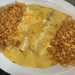 Pura Vida - Omg!!!! Cheese enchiladas with queso! Amazing.