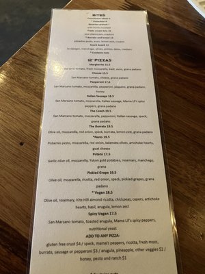 Menu photo 5 State Street Tacoma, WA