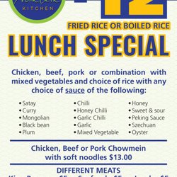 Fountain Kitchen - 2025 Lunch Special