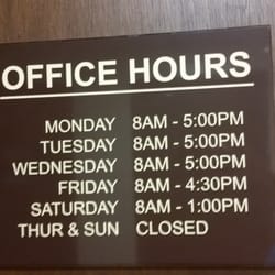 Ricky M Tsuhako, DDS - Hours