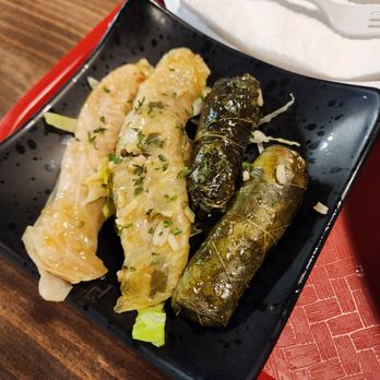 Taste Of Lebanon - 2 Cabbage Rolls & 2 Grape leaves - Mediterranean Near Me - Eustis, Florida Taste Of Lebanon - 2 Cabbage Rolls & 2 Grape leaves - Mediterranean Near Me - Eustis, Florida