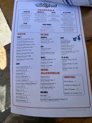 Menu photo 6 The Waterfront Venice Venice, CA Menu photo 6 The Waterfront Venice Venice, CA